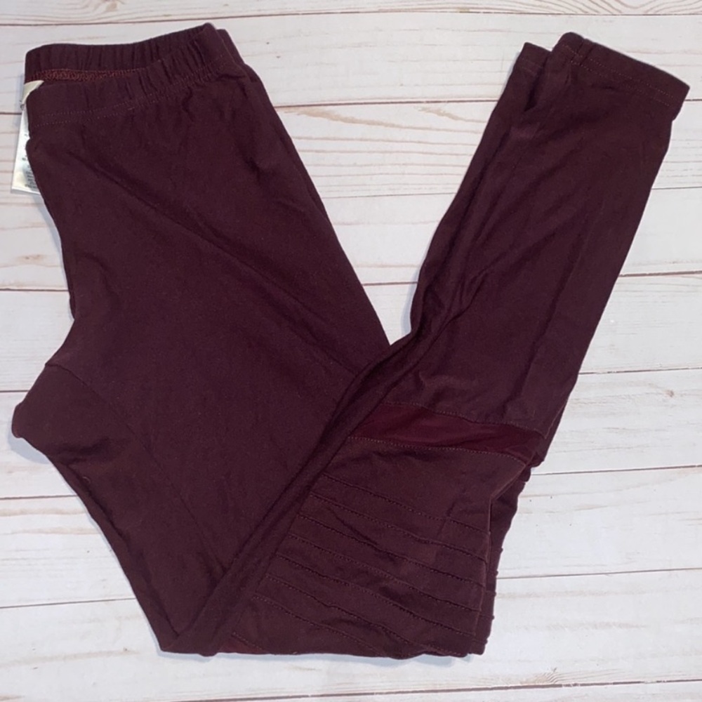 Adam Levine Collection Kids Burgundy Leggings